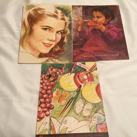Vintage Walter T. Foster Art Books - Lot Of 3 How To Draw/Oil PAINT - Picture 6 of 10